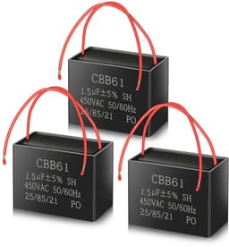 Aanloopcondensator voor AC motor 1,5uF 450V voor ventilatoren (3 stuks) — thumbnail 3
