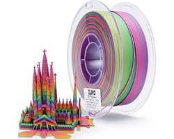 Matte Gradient PLA Filament 1.75mm - Meerkleurig 3D Printer Filament voor FDM Printers, 1KG Spoel