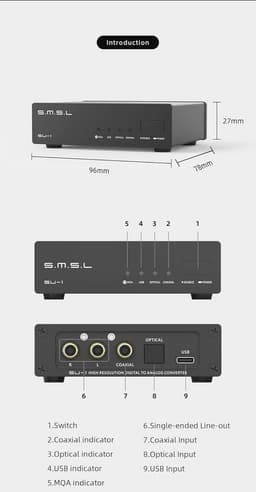 Hi-Res Audio Decoder met DSD512 en 768kHz - 32Bit DAC — thumbnail 2