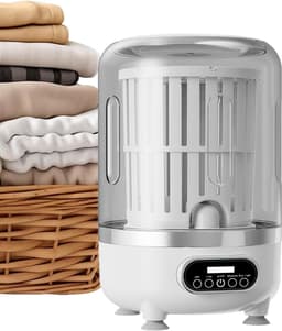 Draagbare mini wasmachine - 2600 mAh batterij - compacte wasmachine voor ondergoed, voor babykleding, linnen, huisdieren, reizen, appartement, hotel — thumbnail 1