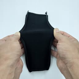 Hoes voor koptelefoon hoofdband - Zwart, Neopreen met rits — thumbnail 2