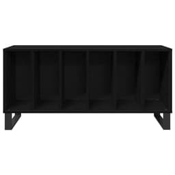 Platenspeler Meubel - LP-kast - Platenspelerkast - Draaitafelstandaard - Platenspelerstandaard - Vintage Displayplank - Zwart eiken — thumbnail 3