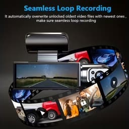 Dual‑Lens Dash Cam – Full HD 1080 p Voor & Achter, Nachtzicht & G‑Sensor – Inclusief 32 GB Geheugenkaart — thumbnail 2