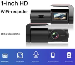 GELLDG Dashcam - Dubbele opname voor en achter - Ondersteunt SD-kaarten tot 64 GB - ADAS-rijassistentiesysteem - Nachtzicht - 1-inch IPS-display - 24/7 parkeerbewaking — thumbnail 2