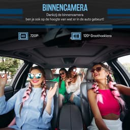 Tech Essentials A100 Dashcam - 1080P - Wifi - SD Kaart 64GB - Met Achteruitrijcamera - USB-C - Voor Auto Camera - Voor En Achter - Full HD - Parkeermodus - Nachtzicht — thumbnail 5