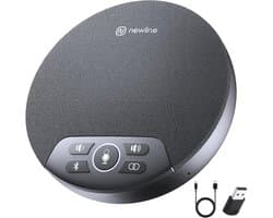 Conferentieluidspreker en microfoon met 360° stemopname voor draadloze vergaderingen en thuiskantoren