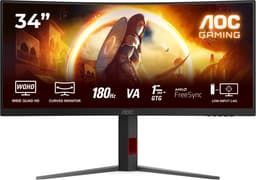 AOC G4 CU34G4 - WQHD Curved Ultrawide Gaming Monitor - 180hz - 34 inch — thumbnail 1