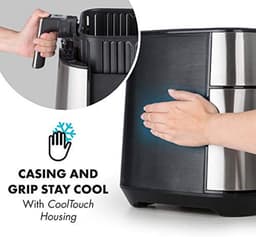Hot Air Fryer 1700 Watt - Gezond Bakken Met Temperatuurinstelling en Timer - XXL Capaciteit 5.4L — thumbnail 4