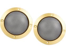 Luidspreker Grill - Geluidsaccessoire - Compatibel met - Bescherming - Zwart - Universeel - Diameter 12 cm - Speakeronderdeel - Geschikt voor diverse modellen - Set van 2 - Speaker Grill Cover Zwart 124 x 12 mm (D*D) Vervangingsproduct.