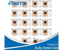 Eufy Omni C20 Stofzakken (18 Stuks, Plus.Parts® alternatief voor T290A / T291C)