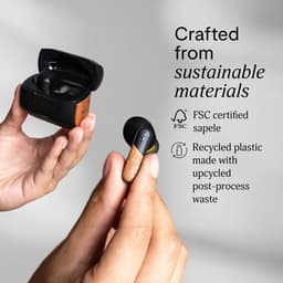 House of Marley Trenchtown Draadloze Oordopjes - Bluetooth ANC Oortjes Draadloos - 24 uur Batterijduur - Eco Friendly Design - Hybrid Active Noise Cancelling - Zwart — thumbnail 5
