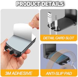 Opvouwbare Hoofdtelefoonhouder - Zelfklevende Siliconen Stand voor Gaming-Headsets — thumbnail 3