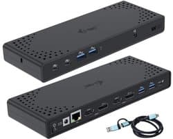 Dual Monitor Dockingstation USB-A/USB-C Thunderbolt PD 100W Laptop Uitbreiding
