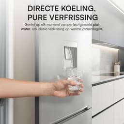 Heinner HC-V288SWDE++ Koel-vriescombinatie met Waterdispenser 288 L – Low Frost – Super Freezing – Mechanische Bediening – Omkeerbare Deur – Zilver – 5 Jaar Garantie — thumbnail 9