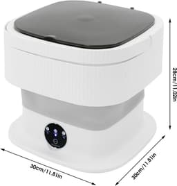 Opvouwbare Mini Wasmachine met Centrifuge voor Kleine Was en Reizen — thumbnail 5