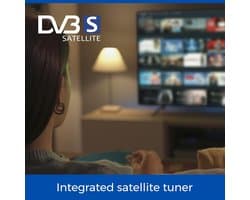 24 inch HD LED TV met Frameloze Rand en Triple Tuner voor Kleine Ruimtes