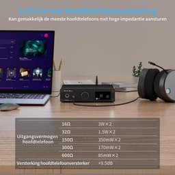 HiFi Hoofdtelefoonversterker en DAC met LDAC, DSD512, 32Bit/768kHz, XMOS XU-316 — thumbnail 5