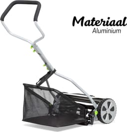 VIN® Grasmaaier Handmatig – Grastrimmer Met 20 Liter Opvangbak – Handmaaier 40 Cm Breed – Kooimesmaaier Met 4 Posities — thumbnail 3