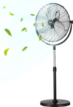 VEVOR Staande Ventilator 560mm Ventilator 3 Snelheden 115-147cm Hoogte Verstelbaar — thumbnail 1