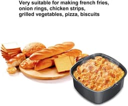 Mould Cake Mould - Air Fryer Accessoires - Cake Pan - Bread Maker Basket - Cake Tart Fryer voor HD9925 HD9860 HD9905 01 (22cm) — thumbnail 6