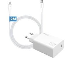 Phreeze usb C oplader met lange kabel geschikt voor iPhone 14 13 12 11 en iPad - Power Delivery snellader