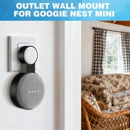 YONO Houder geschikt voor Google Nest Mini – Wall Mount – Zwart — thumbnail 3