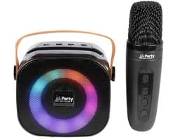 Party KARAKID10 Mini bluetooth speaker met 1 draadloze microfoon