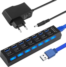 USB Hub 7 Poorten USB 3.0 & 2.0 - Dataoverdracht 5 Gbit/s - Plug & Play — thumbnail 1