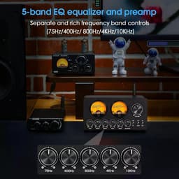 5-Bands Audio Equalizer met Bluetooth & VU-Meter | Voorversterker voor Hifi, Stereo en Computer — thumbnail 4