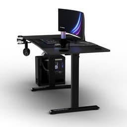 Ultradesk LEVEL V2 – Bureau voor Gaming, Home Office & Kantoor – Zwart – Elektrisch verstelbaar – Incl. XL Muismat & Accessoires — thumbnail 4