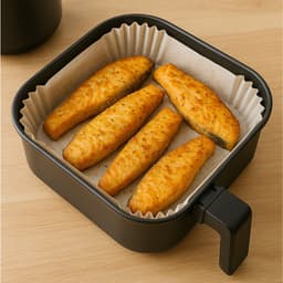 Papieren Inzetvellen voor Airfryer – 300 stuks – 20×20 cm — thumbnail 4