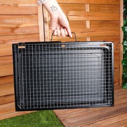 BBQ- Opvouwbare Draagbare Barbecue - 43x29x23cm-en ingeklapt 43x29x 6 cm — thumbnail 5