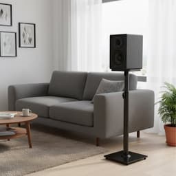 Speaker standaard - set van 2 - verstelbaar 72-95 cm - zwart — thumbnail 4