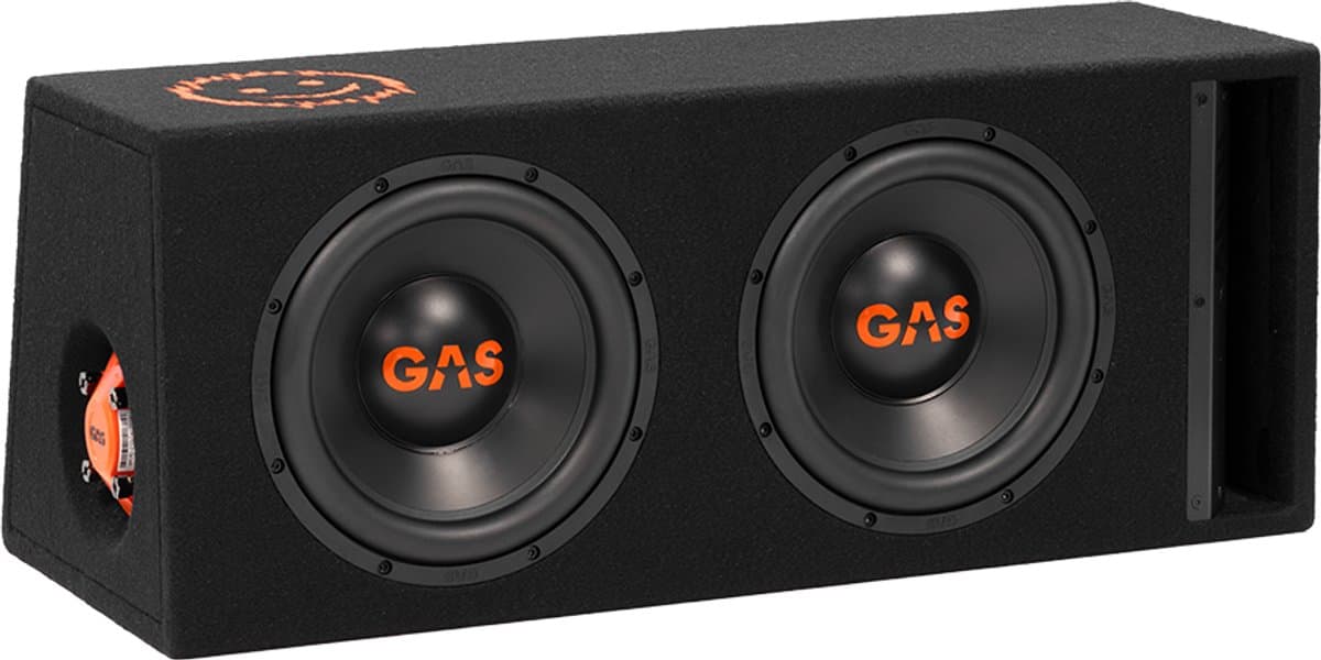 GAS Audio Power MAD B2-210V 2 x 10 inch subwoofer 1200W ( 600W RMS ) Gepoorte Auto subwoofer — afbeelding 1