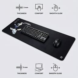 Grote Muismat 80x30 | Gaming Muismat | Zwart | XXL | Antislip | Desktop Mat | Computer Mat | Japans Koi — thumbnail 6