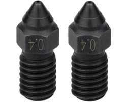 Hoge Temperatuur Sproeiers voor 3D-printers - 2 Stuks 0,4 mm