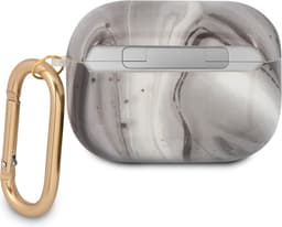 Guess Shiny Marmer AirPods Pro Case Zwart — thumbnail 2