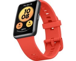 Huawei Watch Fit New - Smartwatch dames - 14 dagen batterijduur - Pomelo Red