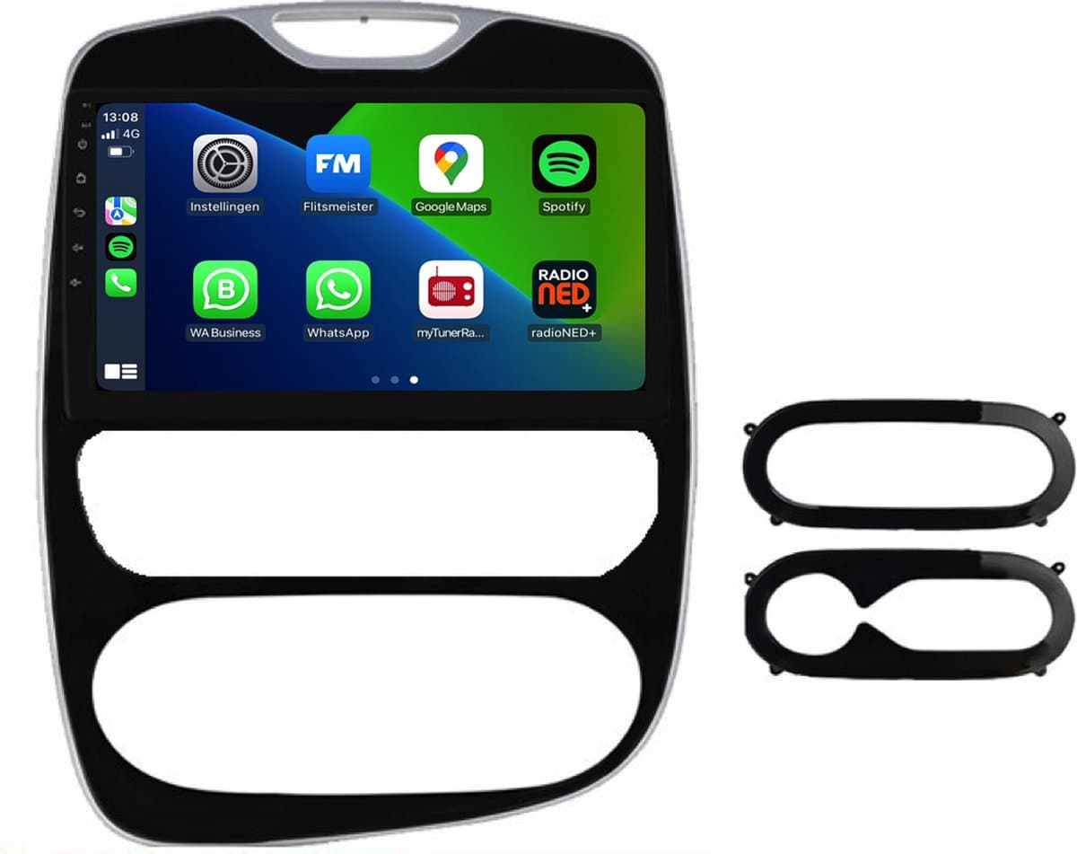 Carplay autoradio voor Renault Clio 4 | 2016 t/m 2019 | Android 13 | Draadloos Apple Carplay & Android Auto | 2GB + 32GB | 8-Core processor | Davilon | 2025 model | 2016 2017 2018 2019 | Bluetooth & Wifi — afbeelding 1