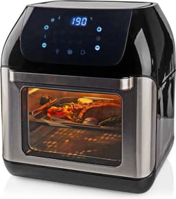Nedis Airfryer Oven XXL – 12L – Digitaal – Heteluchtfriteuse - Tijdschakelaar – 1500 W – Zwart — thumbnail 10