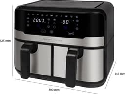 ProfiCook FR 1242 H - Dubbele Heteluchtfriteuse - Airfryer - 2x4,5 liter - 2400W — thumbnail 9