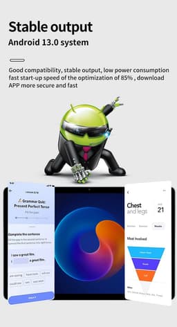 GT35pro – Tablet – 11 inch – 8GB RAM – 512GB Opslag – 2K Scherm – 8800mAh – 5G – Android 13 –Paars — thumbnail 2