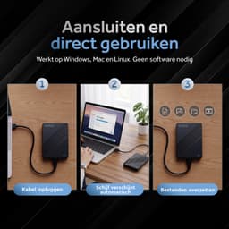 EDSYS Externe Harde Schijf 1 TB – HDD Hard Drive – Externe HDD Harddisk – Plug & Play – Extra Opslag — thumbnail 5
