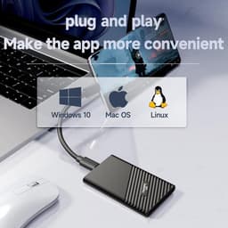 Externe SSD - Snelle Opslag - Bestanden Overzetten - Tot 2000MB/s Snelheid - 960GB - Zwart — thumbnail 4