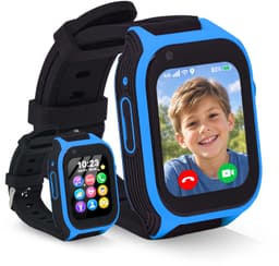 MuffyMouse GPS Horloge Kind met Simkaart – Smartwatch Kinderen 4G – Kinder Smartwatch met GPS – GPS Tracker Kind – Belfunctie, Videobellen, SOS & WhatsApp – 2GB+16GB – Blauw — thumbnail 1
