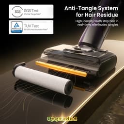 Ultenic AC1 TriFlex nat- en droogstofzuiger, 150W motor, 2600mAh accu, 60 minuten gebruiksduur, 800ml reservoir, 3 reinigingsstanden, zelfreinigend systeem, 180° vlak bereik, Zero-Edge Cleaning — thumbnail 3