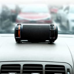 Luidspreker Auto Mount - Speakerhouder - Muziek onderweg - Metalen stevige beugel - 17 cm lengte - Zwart — thumbnail 1
