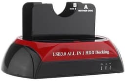HDD-dockingstation - Externe harde schijf - Gegevens overzetten - Drievoudige interface - 2.5/3.5 inch - Zwart — thumbnail 2