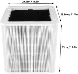 Dailygoods- Luchtreiniger Filter Vervanging - Geschikt voor Blueair Blue Pure 211 - Composietmateriaal - 100% Nieuw - Afmetingen 29.3x29.3x33cm - Gewicht 1173g - Luchtfilter — thumbnail 4