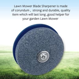 Grasmaaier Messlijper - Slijpsteen Boor - Gazon Onderhoud - Duurzaam Korund Materiaal - 50 x 47 mm - Blauw — thumbnail 3